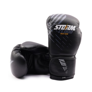 StormCloud Rękawice bokserskie dla dzieci Lynx czarno-szare 6oz