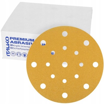 PAPIER ŚCIERNY KRĄŻEK 150MM 17H P80 NA RZEP FESTOOL 50szt