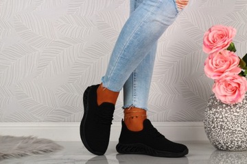 СПОРТИВНАЯ ОБУВЬ ЖЕНСКАЯ, ЧЕРНАЯ СЕТКА, ЛЕГКАЯ