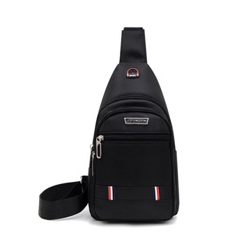 Plecak miejski Saszetka torba męska nerka na ramię plecak BOX USB czarny