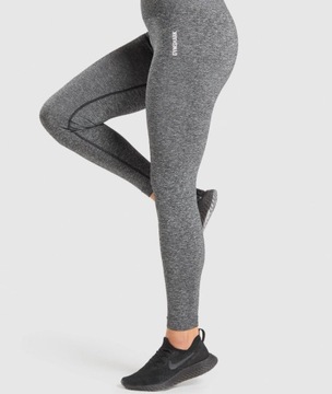 ЛЕГГИНГИ ЖЕНСКИЕ СПОРТИВНЫЕ СЕРЫЕ GYMSHARK, ДЛИННЫЕ S 1A2D6_C*