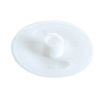 Заглушка мебельная, белая, эксцентрик 15 мм.
