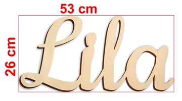 Деревянная надпись Любое имя ребенка на стене двери, 4-5 букв Nikoś POLA