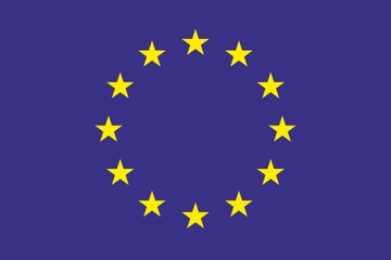 Naklejka flaga Unia Europejska UE na szybę samochód auto łódź łódkę 10x15cm