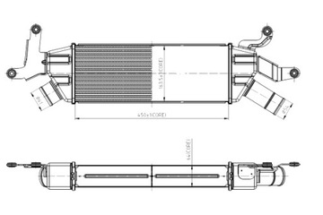 INTERCOOLER CHLADIČ VZDUCHU NASÁVÁCÍHO CITROEN C-CROSSER