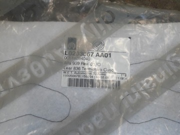 51826404 NOVÁ OE HMOTA OTEPLOVACÍ SEDADLA VELUR ALFA ROMEO 159