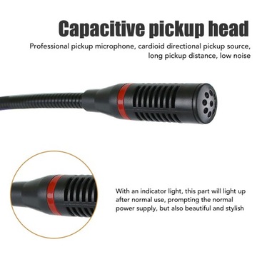 Гибкий конденсаторный микрофон на гибкой стойке.