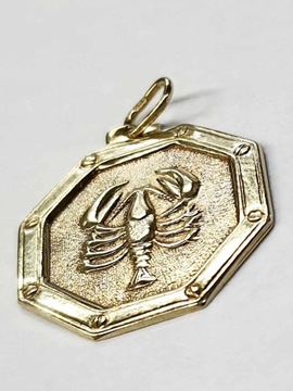 Piękny Złoty Wisiorek PR 333 Skorpion