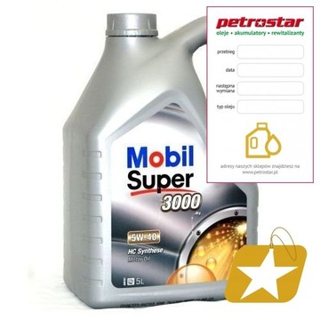 MOBIL SUPER 3000 X1 5W40 5L