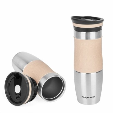 KUBEK TERMICZNY NA KAWĘ HERBATĘ TERMOS BIDON DUŻY 500 ML MIX KOLORÓW