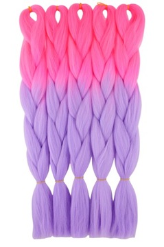 WŁOSY SYNTETYCZNE KOLOROWE WARKOCZYKI DRED 2K.058