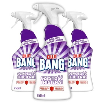 Cillit Bang Power Cleaner Płyn Czystość i Higiena White Zestaw 2250ml