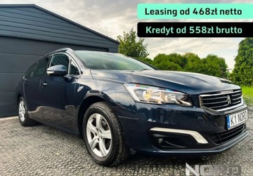 Peugeot 508 I SW Facelifting 1.6 BlueHDi 120KM 2016 Peugeot 508 Bezwypadkowy, FV23, KredytowanieLeasing, gwarancja 12m gethelp