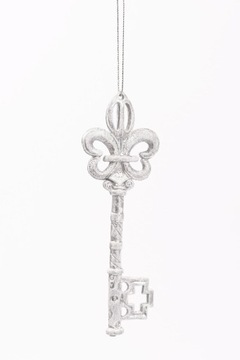 Plastikowa zawieszka klucz ANTIQUE WHITE I