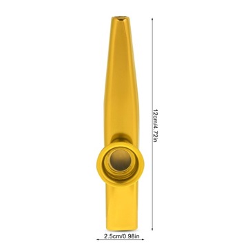 KAZOO NEW LOUD KAZU METAL GOLD