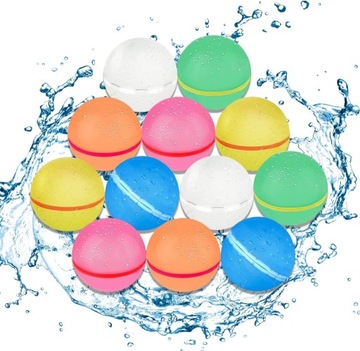 12 szt Wielorazowe Balony Wodne Splash polo wodne