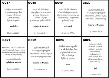 WA17B Благодарственное письмо + открытка на крещение КРЕЩЕНИЕ
