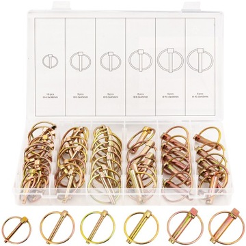 ЗАГЛУШКА ПРУЖИННЫЙ ШТИФТ С КОЛЬЦОМ ДЛЯ СЕЛЬСКОХОЗЯЙСТВЕННЫХ МАШИН 50e