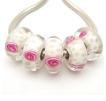 CHARMS ZAWIESZKA KORALIK SZKŁO MURANO BEADS