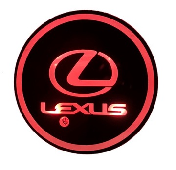 ПОДСТАВКА ДЛЯ КРУЖЕК НАПИТКОВ СВЕТОДИОДНАЯ С ЛОГОТИПОМ LEXUS