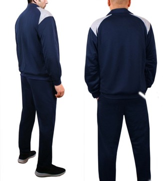 СПОРТИВНЫЙ КОСТЮМ МУЖСКИЙ СВИТШОТ + БРЮКИ, ХЛОПОК, ЧЕРНЫЙ 938 M