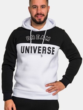 BLUZA MĘSKA DRESOWA Z KAPTUREM WYGODNA BAWEŁNIANA CIEPŁA 3XL