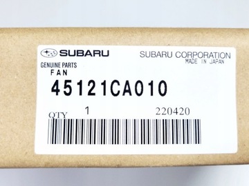 SUBARU VRTULE VĚTRÁK VENTILÁTOR CHLADIČŮ VODY BRZ GT86 2012-2020
