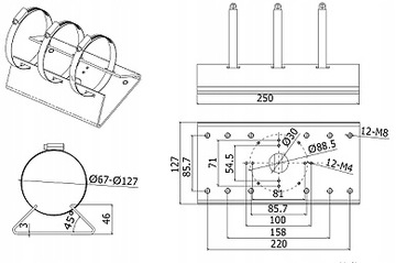 КРОНШТЕЙН ДЛЯ КАМЕРЫ DS-1275ZJ Hikvision POLE