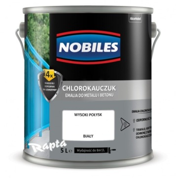 NOBILES ЭМАЛЬ ХЛОРКАУЧИНА БЕЛАЯ 5л