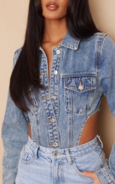 ДЖИНСОВОЕ БОДИ PRETTYLITTLETHING Размер 36 I265093