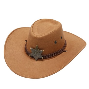 Western Cowboy Rider Hat Podróżny kapelusz przeciwsłoneczny