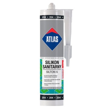 ATLAS САНИТАРНЫЙ СИЛИКОНОВЫЙ SILTON 037 ГРАФИТ 280 мл