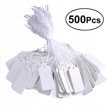 500szt. Białe metki z metkami Metki z cenami