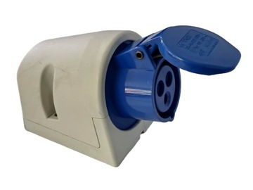 GNIAZDO SIŁOWE STAŁE 16A -6h/220-250V TYP113 2P+Z