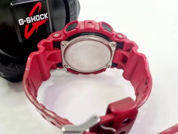 ZEGAREK G-SHOCK CASIO 5081 GA 100B CZERWONY PUSZKA