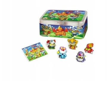 SUPER ZINGS 8 THINGS METALOWA PUSZKA + 5 FIGUREK