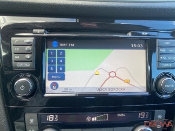 Nissan Qashqai II Crossover 1.2 DIG-T 115KM 2017 Nissan Qashqai 1.2i turbo full opcja ledy kamery 360 skory Navi bezwypadk, zdjęcie 39