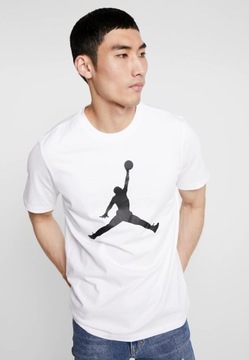 Nike Jordan męski t-shirt biała koszulka logo r.XL