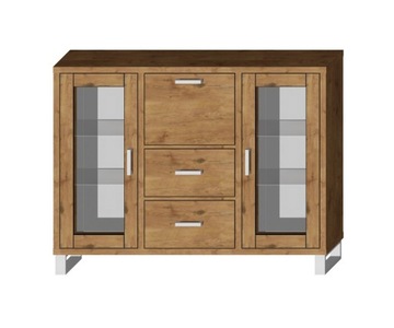 Komoda barek witryna SARA LOFT WHITE 160 -lancelot