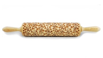 Wałek grawerowany wzór WIOSENNE SERCA, duży