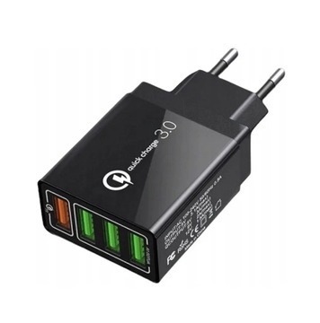 ŁADOWARKA SIECIOWA SZYBKA 4X USB QC 3.0
