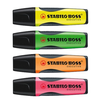 Zakreślacze STABILO BOSS Executive 4 kolory MIX
