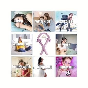 Набор повязок на голову для завивки без нагрева, мягкие щипцы для аккуратной завивки