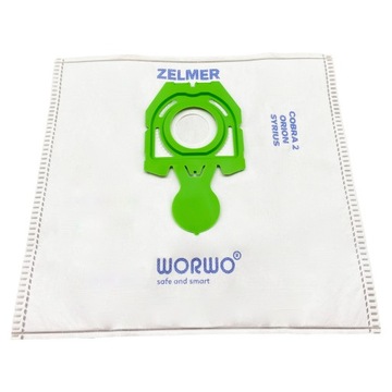 WORKI WORWO do odkurzacza ZELMER ZMB01K 4 szt. worek syntetyczny plus filtr