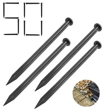 50 x KOTWA 25CM DO AGROWŁÓKNINY AGROTKANINY SZPILKA KOŁEK GWÓŹDŹ DO OBRZEŻY