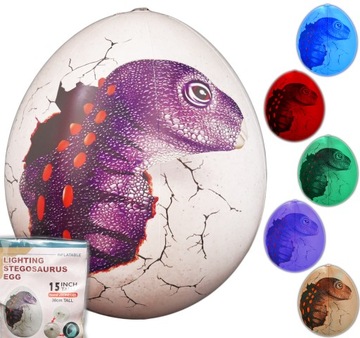 WAŃKA WSTAŃKA DUŻY świecący DINOZAUR jajko LAMPKA