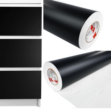 Naklejka Okleina Czarna Mat Szer 100cm x 9m PCV