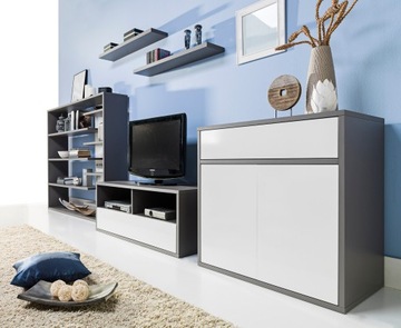 DESK 138 см современный графитовый туалетный столик ZON5