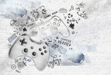 Tapeta młodzieżowa street art game pad 368x248