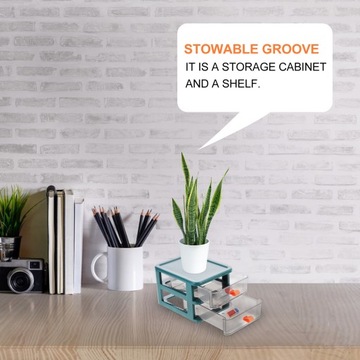 PLASTIKOWE SZUFLADY PRZEZROCZYSTY ORGANIZATOR NA BIURKO